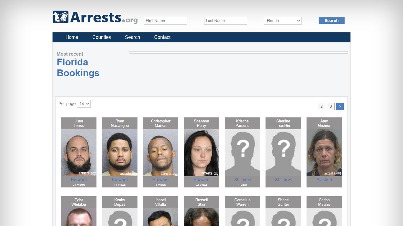 Florida Arrests and Inmate Search